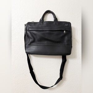 Jack Spade Pebbled Leather Slim Brief Bag Laptop